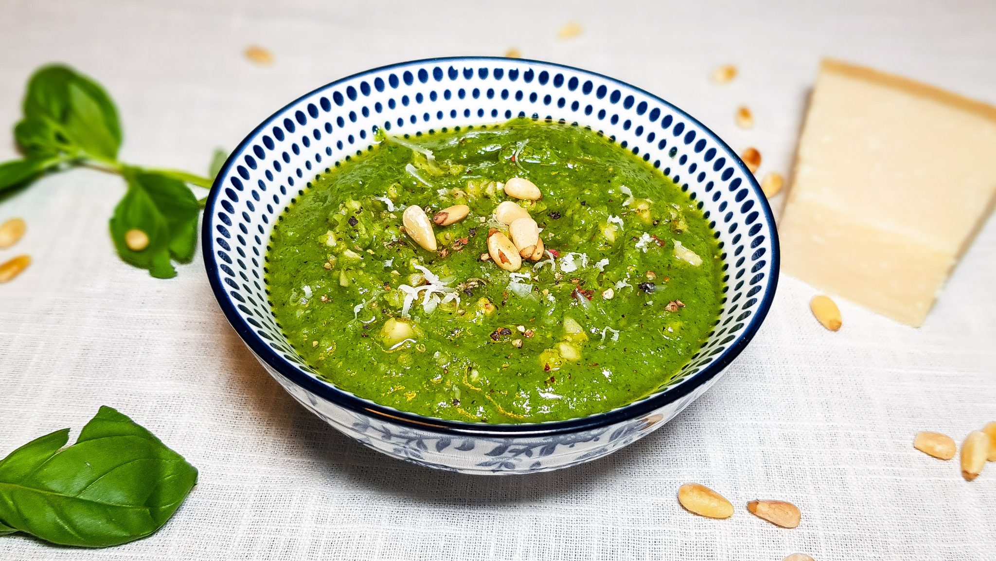 Groene pesto maken