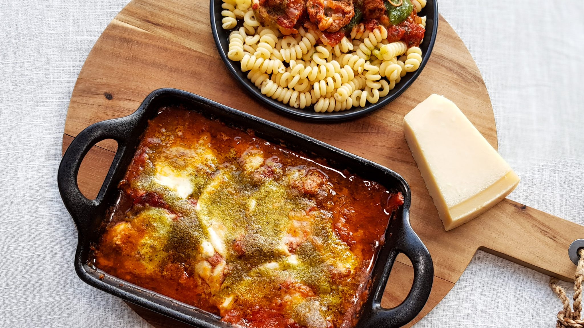 Italiaanse gehaktballetjes met mozzarella en pesto