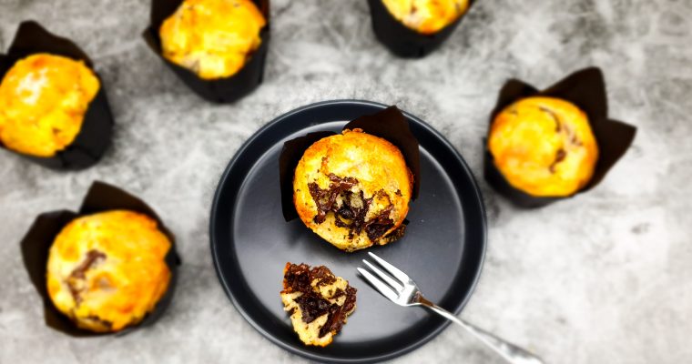 Vanille muffins met pure chocolade