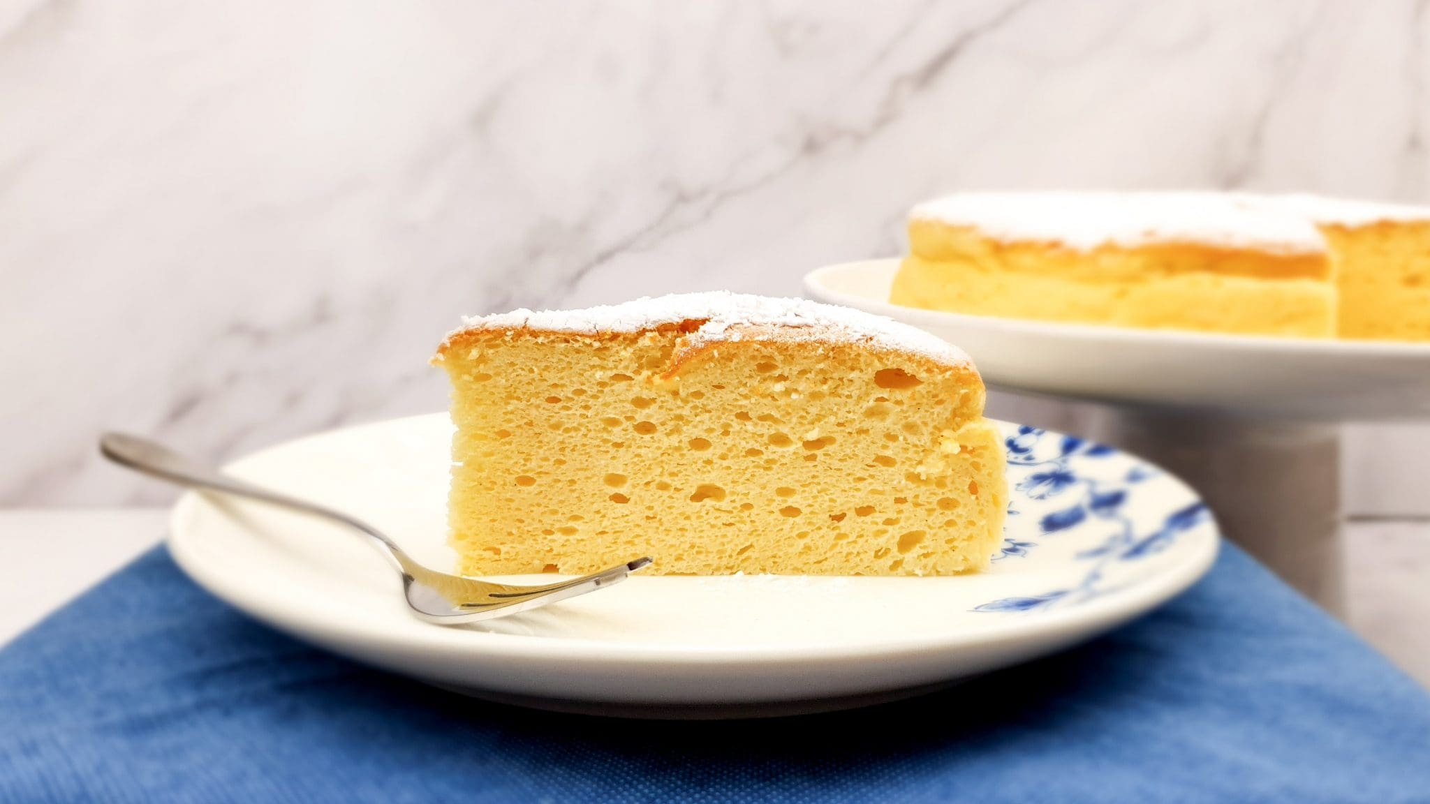 Japanse cheesecake met vanille