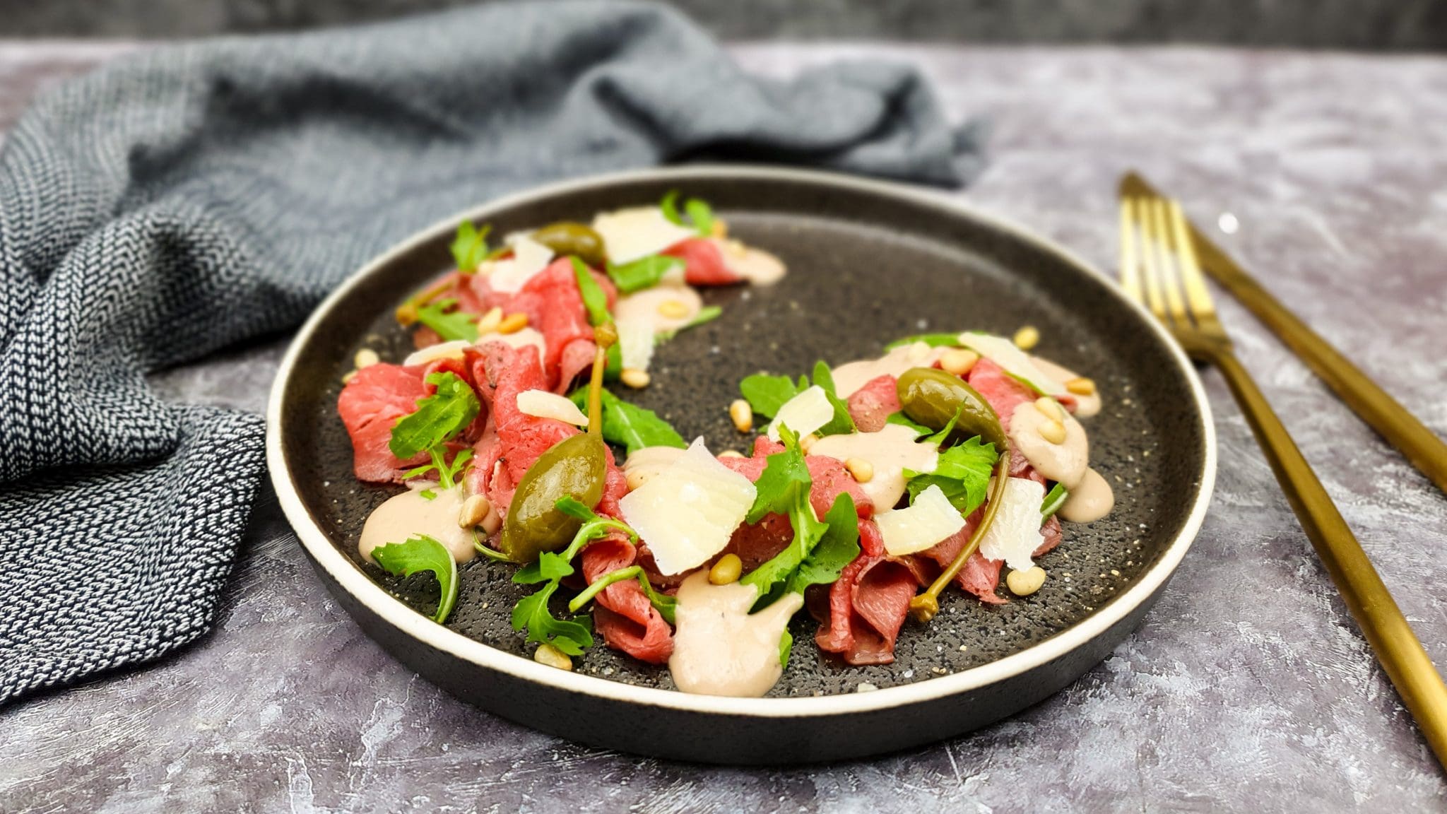 Vitello tonnato tartufo van rosbief