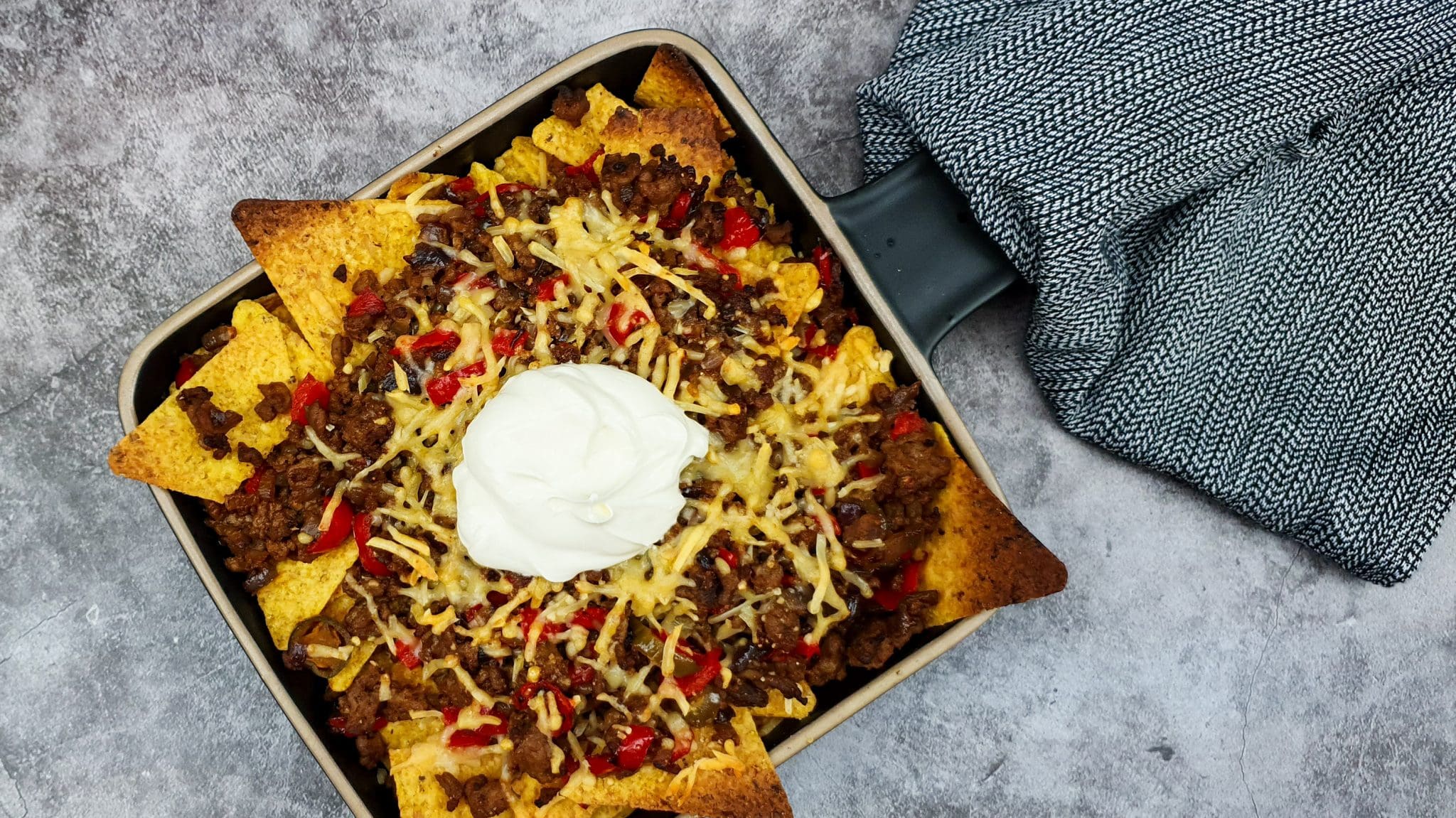 Nacho’s met gehakt en jalapeño pepers