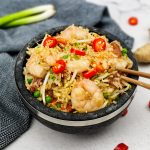 Chinese gebakken rijst met lap cheong