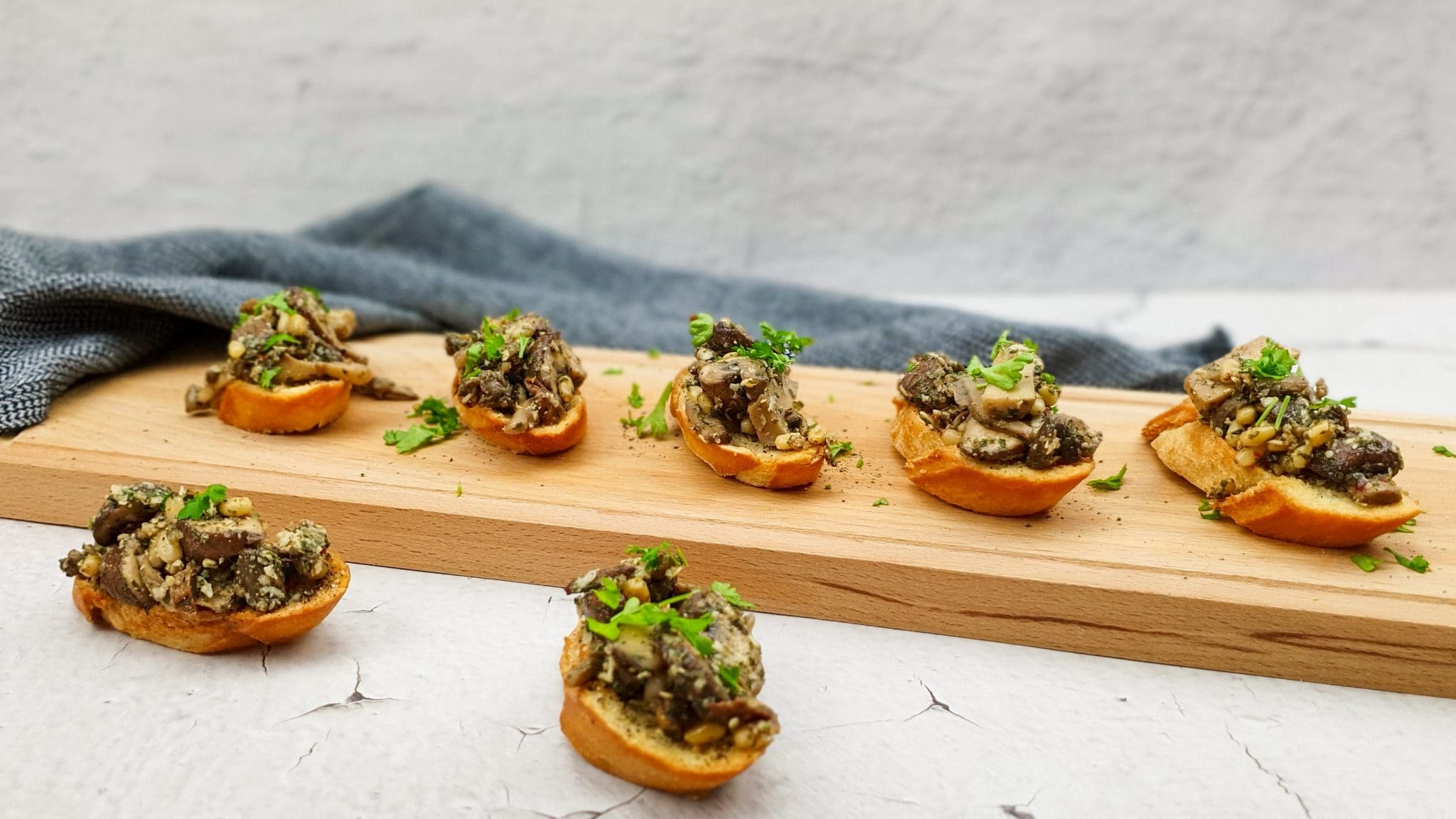 Paddenstoelen bruschetta