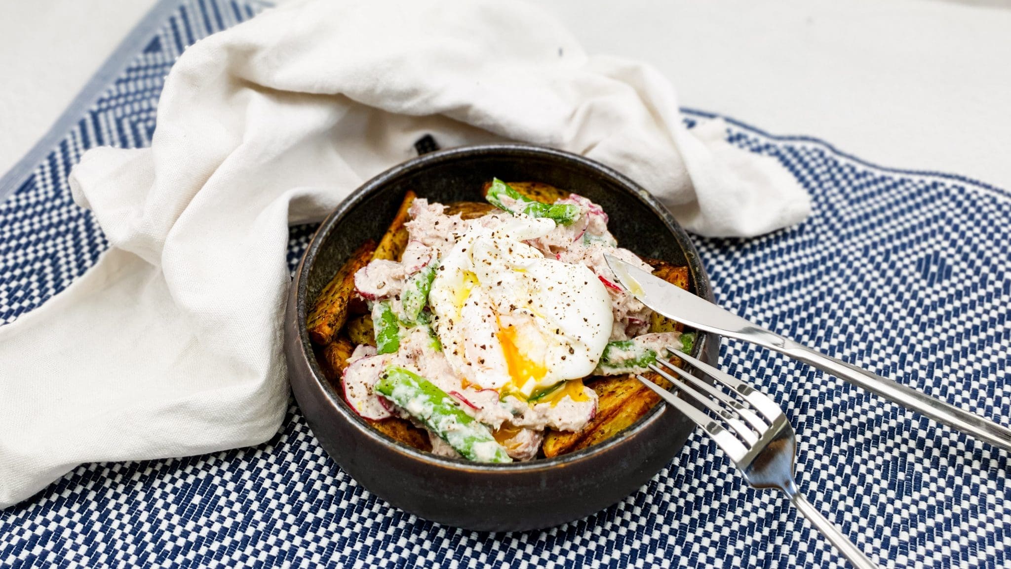 Aardappelsalade met tonijn