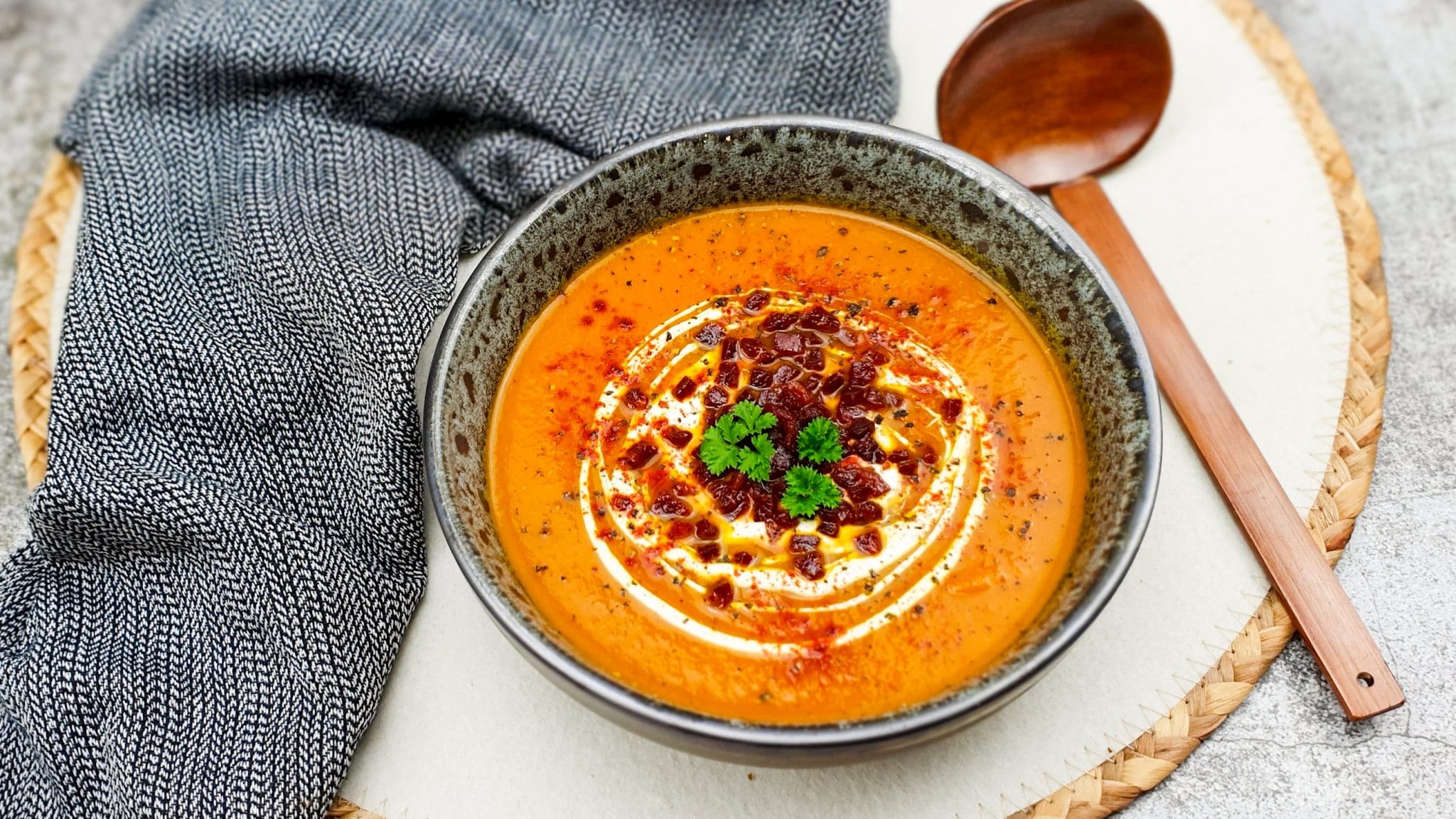 Wortelsoep met chorizo