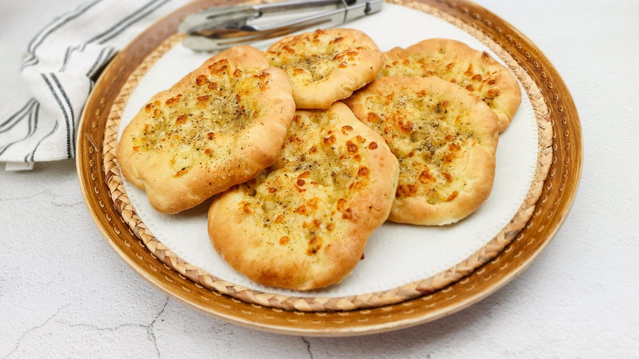 Mini focaccia met mozzarella